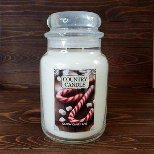 Country Candle Candy Cane Lane Large 2 Wick Jar Candle